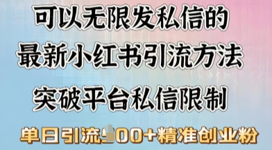 最新“摆烂式”引流打法，小红书私信引流，单天引流100+-一知网