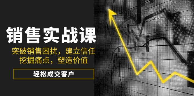 （14297期）销售实战课，突破销售困扰，建立信任，挖掘痛点，塑造价值，轻松成交客户-一知网