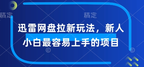 迅雷网盘拉新玩法，新人小白最容易上手的项目-一知网